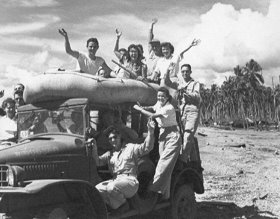 World War 2 GIs and nurses, Solomon Islands