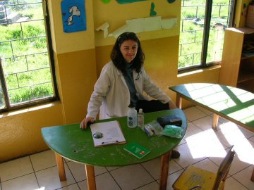 Molly at the Health Center, Quito, Equador