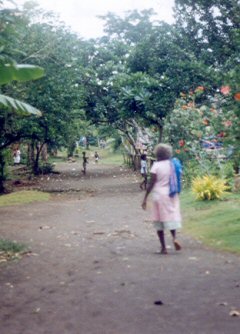 Main street Ughele, Rendova, Solomon Islands