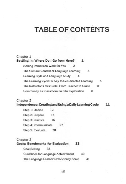 Whole World Guide to Language Learning TOC 1