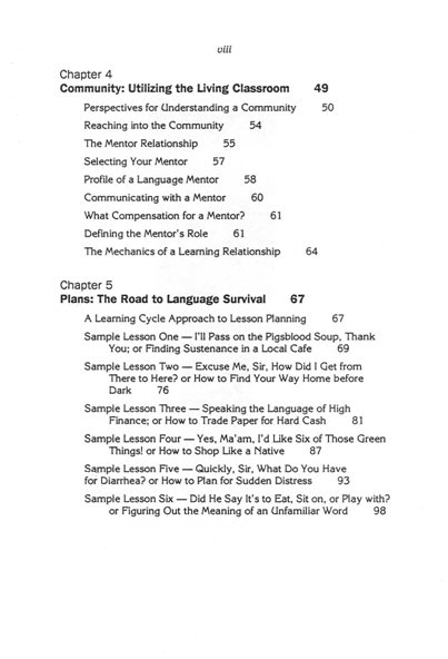 Whole World Guide to Language Learning TOC 2