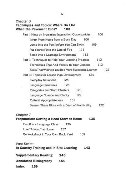 Whole World Guide to Language Learning TOC 3