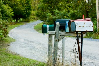 Country mailboxes American style