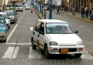 Learn Spanish in Peru while riding in a taxi