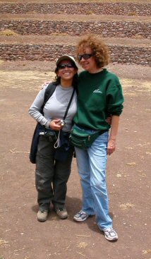 Ann and Luz – the Terraces at Moray, Peru