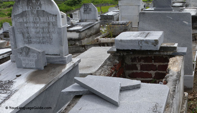 Cuban cemetaries suffered