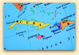 Map of Cuba