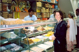 Inside an Indian Sweet shop