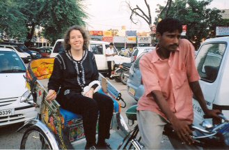 Riding a Cycle Rickshaw