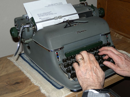 Vintage typewriter