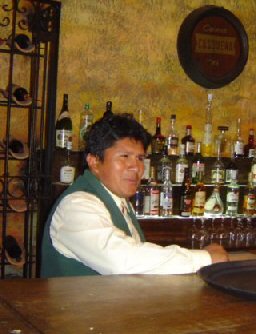 Bartender in Cusco, Peru